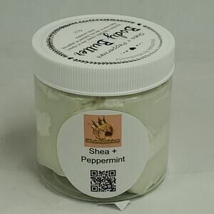 Shea Peppermint Body Butter Natural Moisturizer Handmade 4 oz